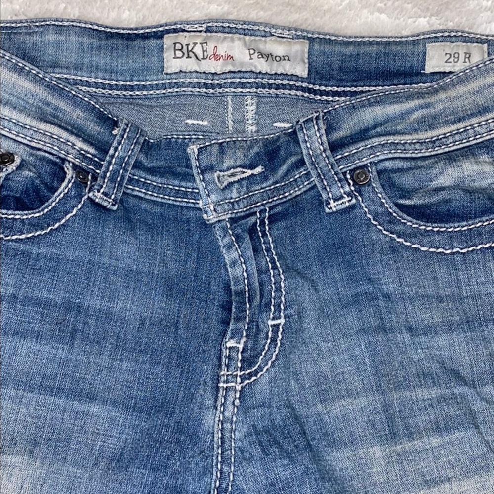 Women’s BKE bootcut Jean. Buckle brand